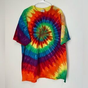 Rainbow Tie Dye XXL T-shirt
